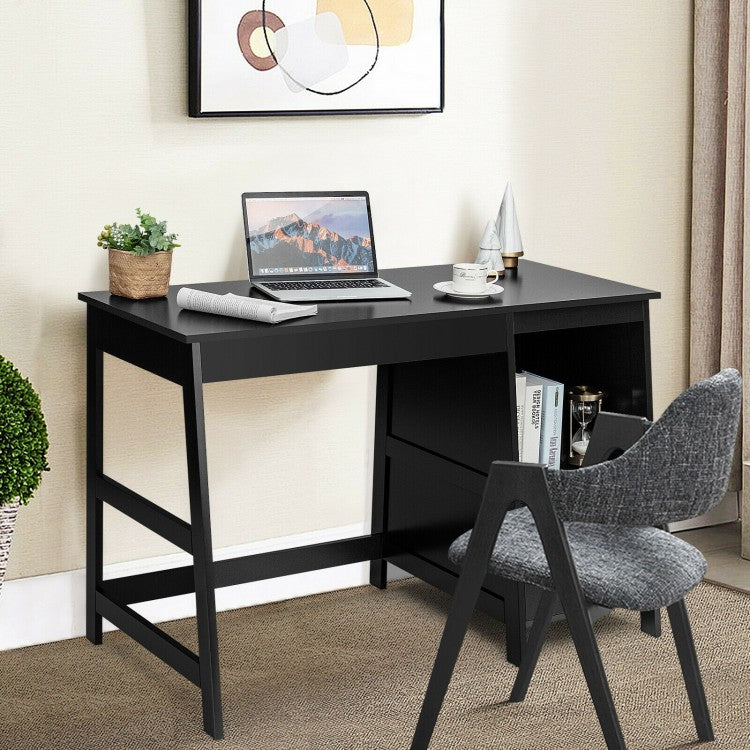 Minimalist Workstation Desk - Black