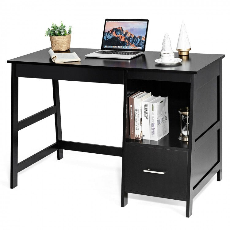 Minimalist Workstation Desk - Black
