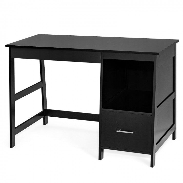 Minimalist Workstation Desk - Black