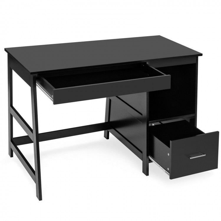 Minimalist Workstation Desk - Black