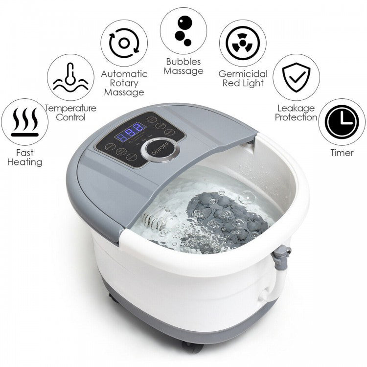 Heated Foot Massager - Gray