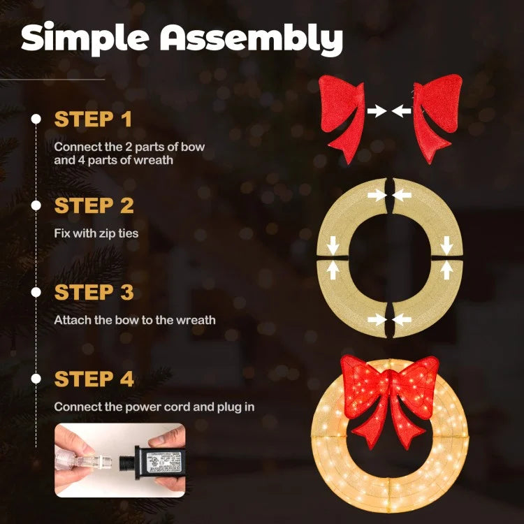 Twinkling Ribbon Garland