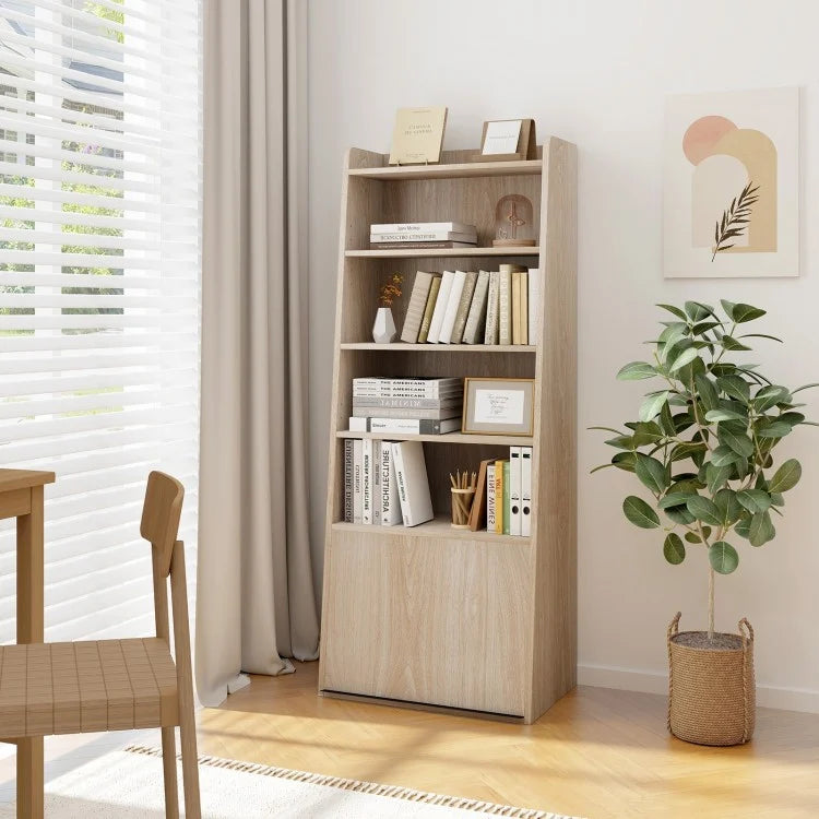 Stairway 6-Tier Bookcase - Natural