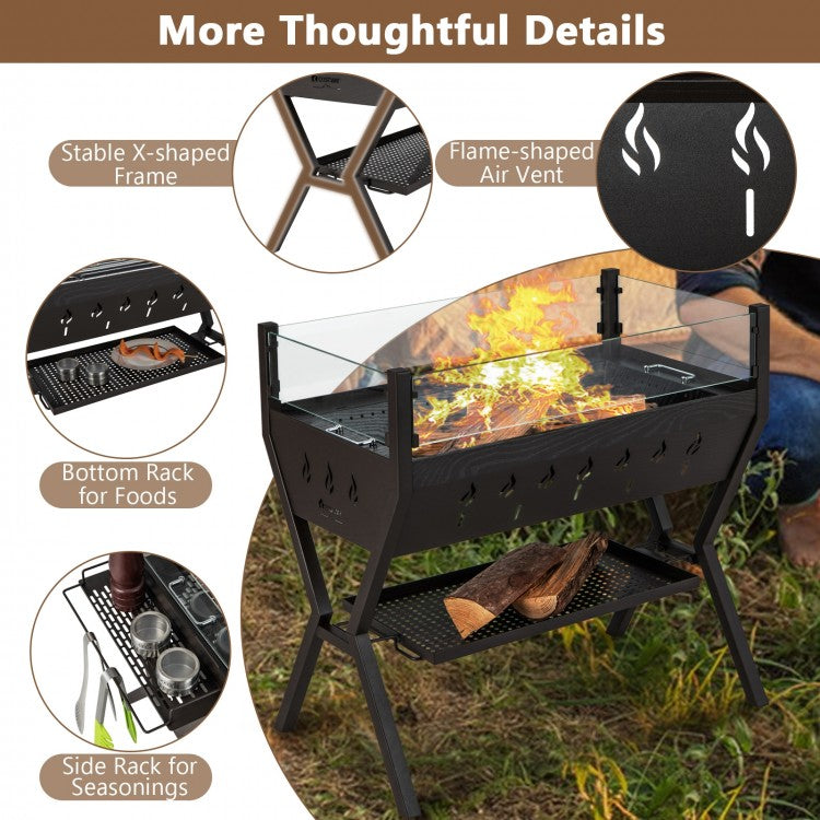 Black Shield Charcoal Grill