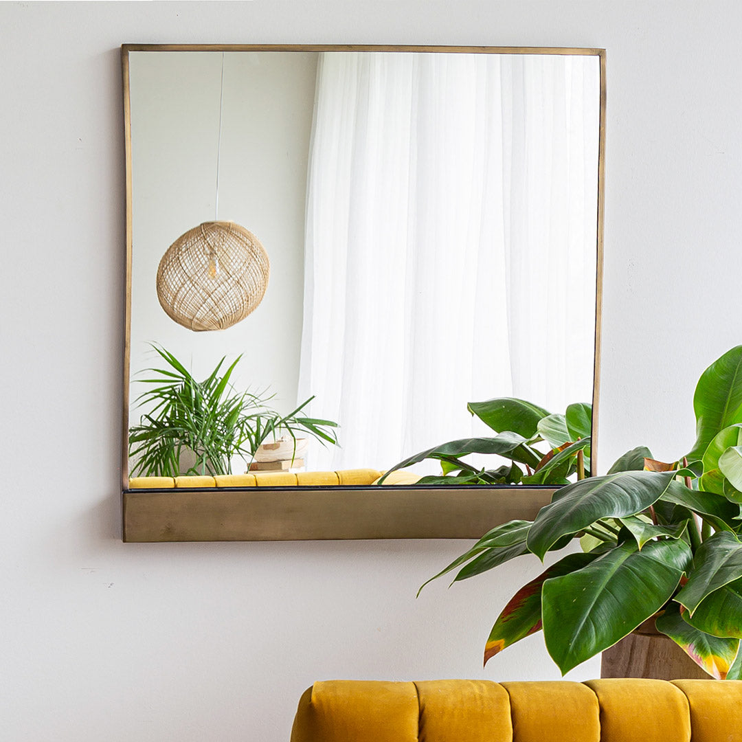 District Alcove Mirror – Brushed Gold