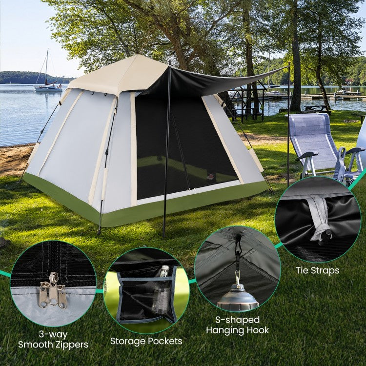 QuickCamp 2-4 Person Pop-Up Tent