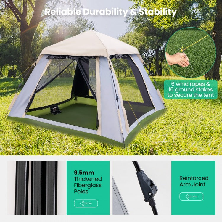 QuickCamp 2-4 Person Pop-Up Tent