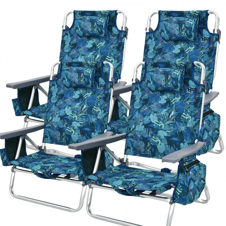 4-PC Oceanic Retreat Beach Chair Bundle