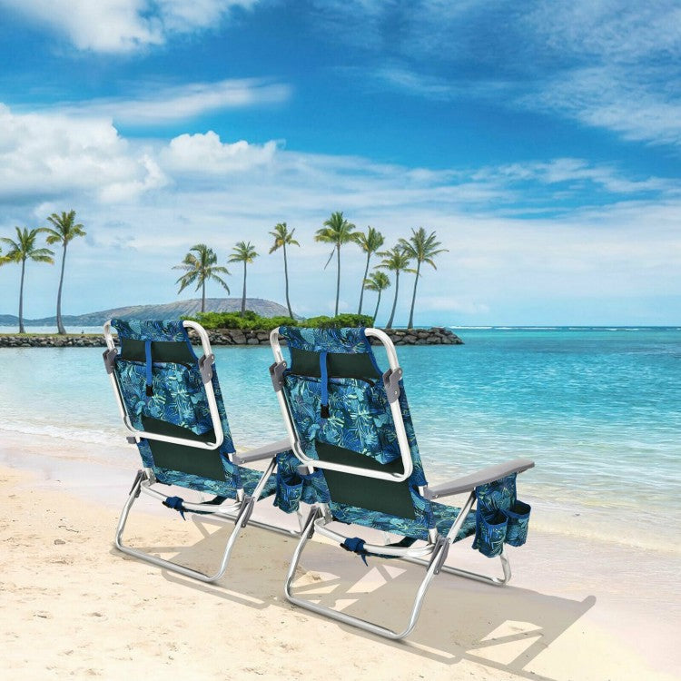 4-PC Oceanic Retreat Beach Chair Bundle