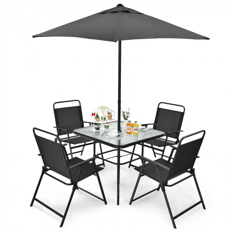 SlateHaven 6-Piece Patio Ensemble