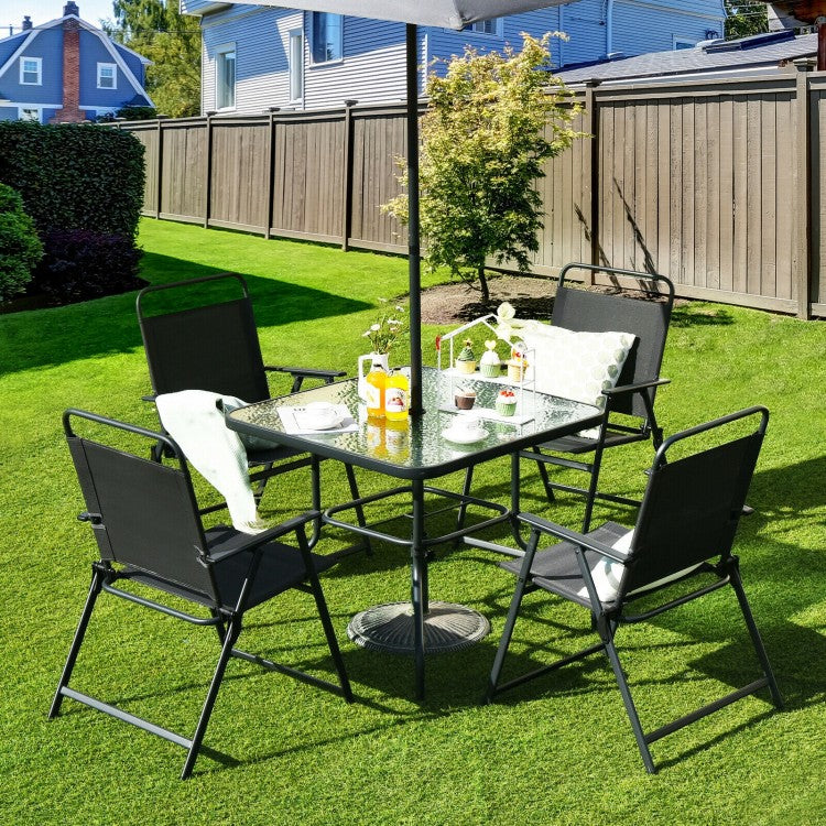 SlateHaven 6-Piece Patio Ensemble