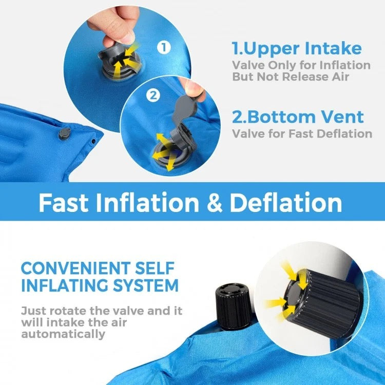 Portable Comfort Self-Inflating Sleeping Pad