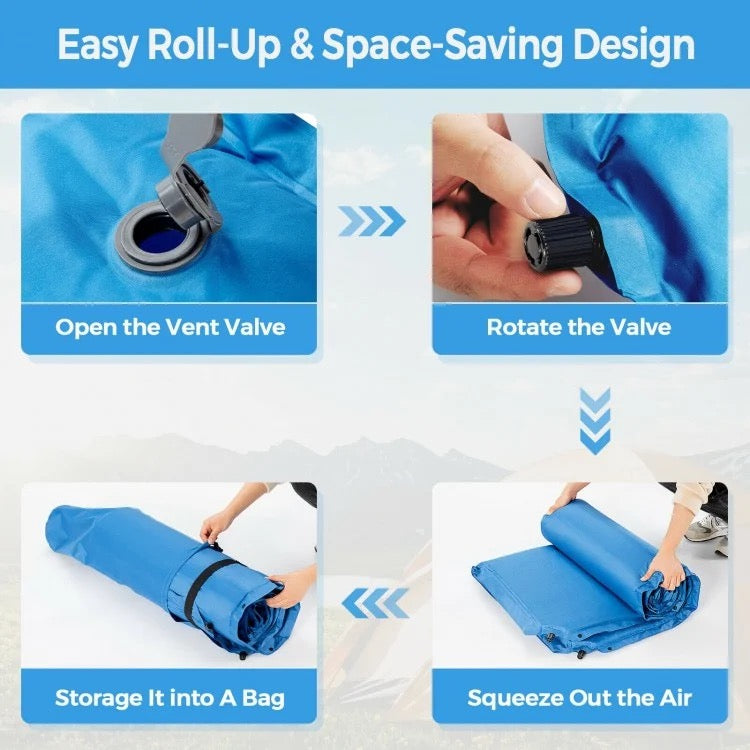 Portable Comfort Self-Inflating Sleeping Pad