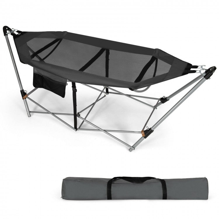 Convertible Indoor-Outdoor Hammock - Gray