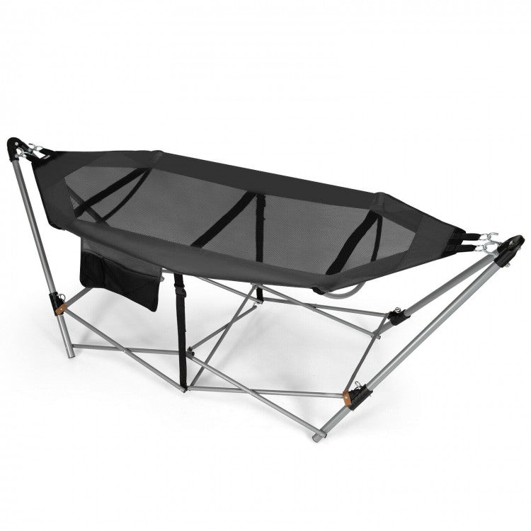 Convertible Indoor-Outdoor Hammock - Gray