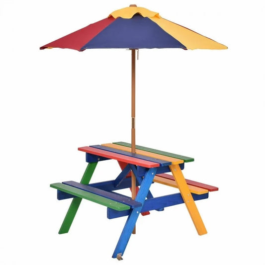 Multicolor Kids' Outdoor Table Set