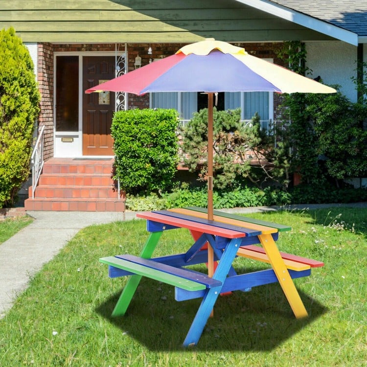 Multicolor Kids' Outdoor Table Set