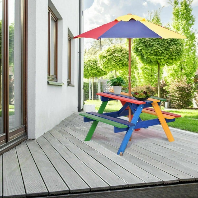 Multicolor Kids' Outdoor Table Set