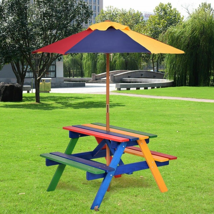 Multicolor Kids' Outdoor Table Set