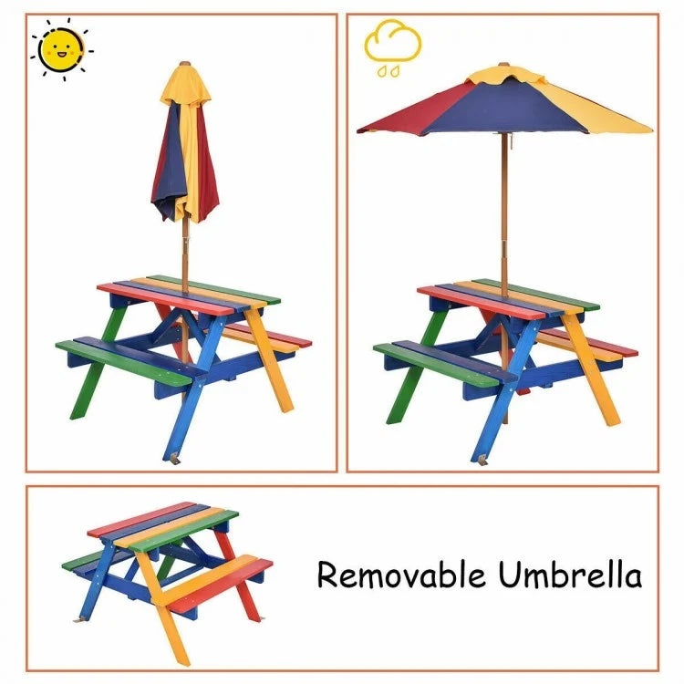 Multicolor Kids' Outdoor Table Set