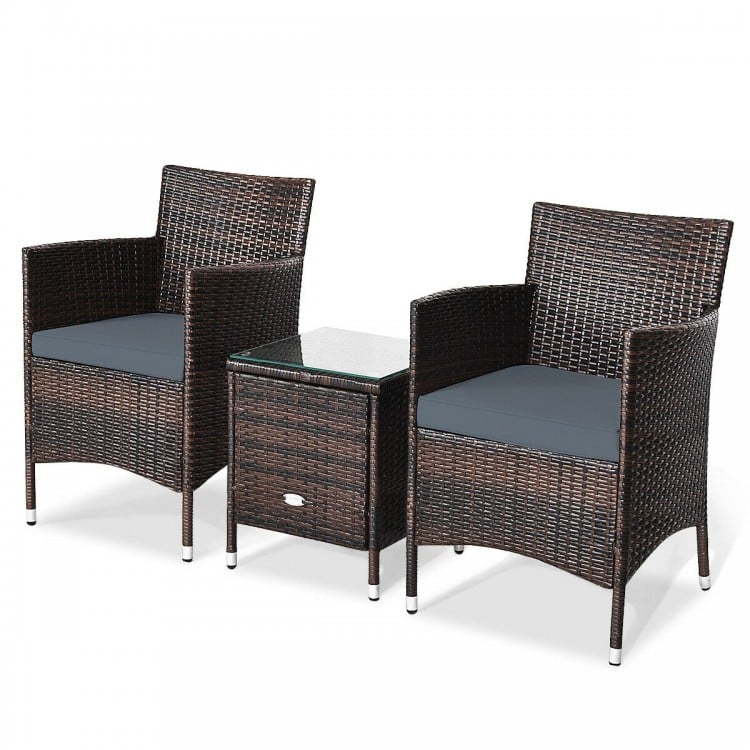 MistyMingle Outdoor Wicker Trio