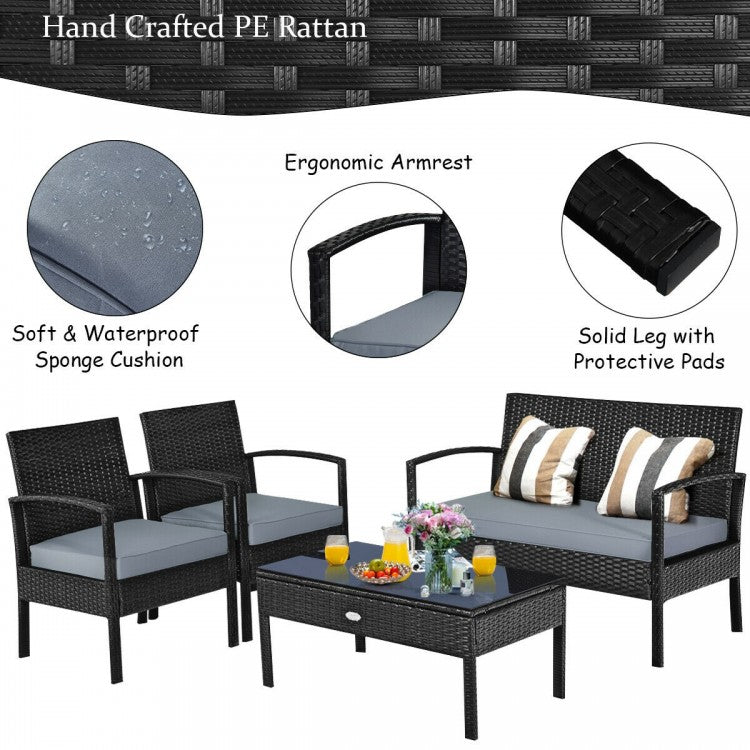 PatioHaven 4-Piece Outdoor Lounge Suite