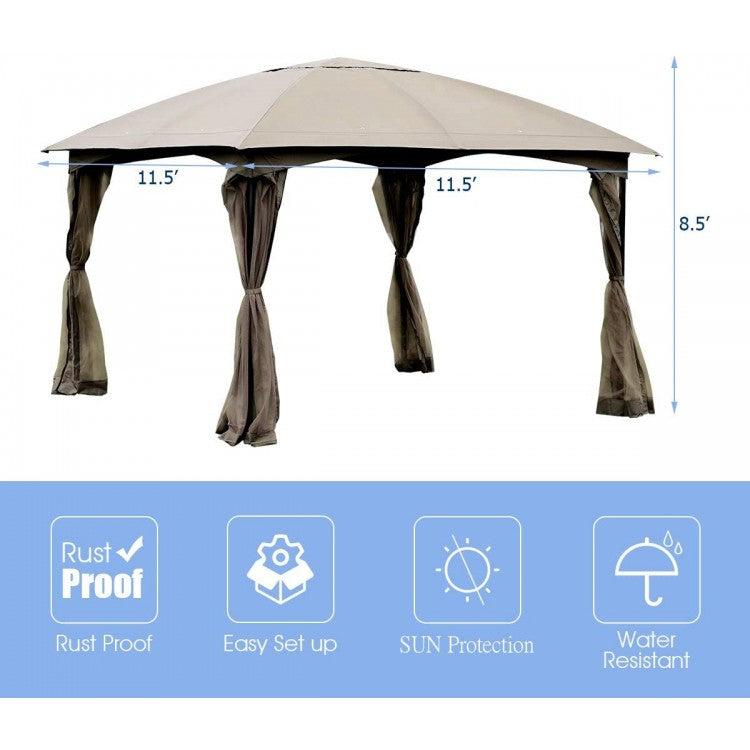 All-Weather Enclosed Gazebo