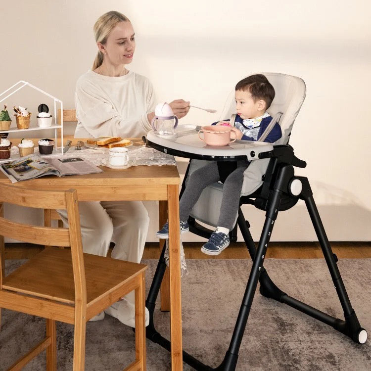 Gray Adjustable 4-in-1 Baby Feeding Chair