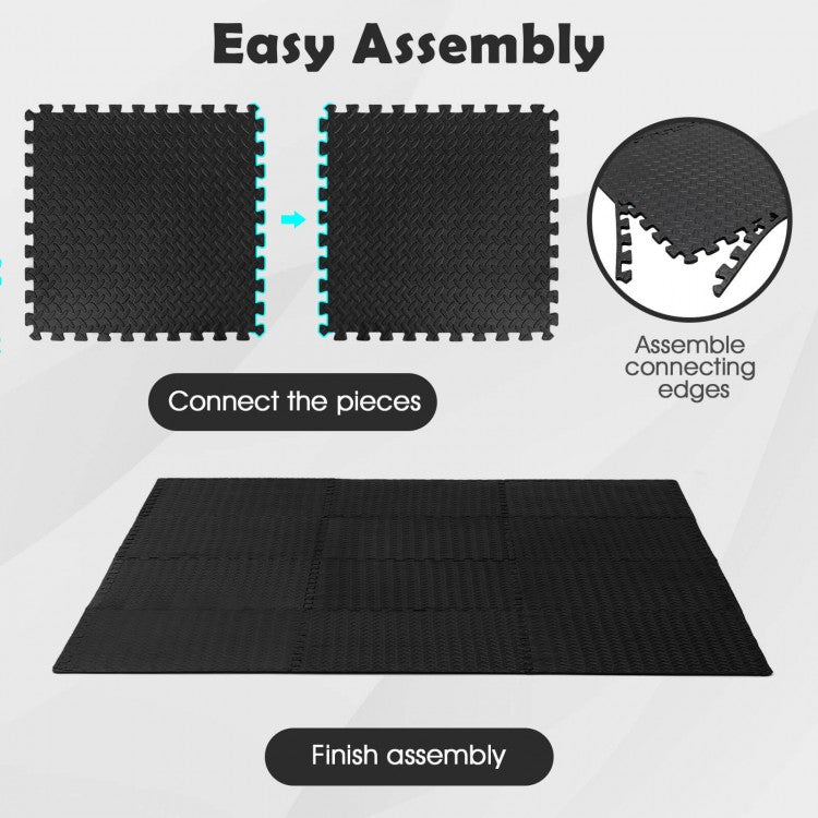 Black Foam Puzzle Set (12 Pieces)