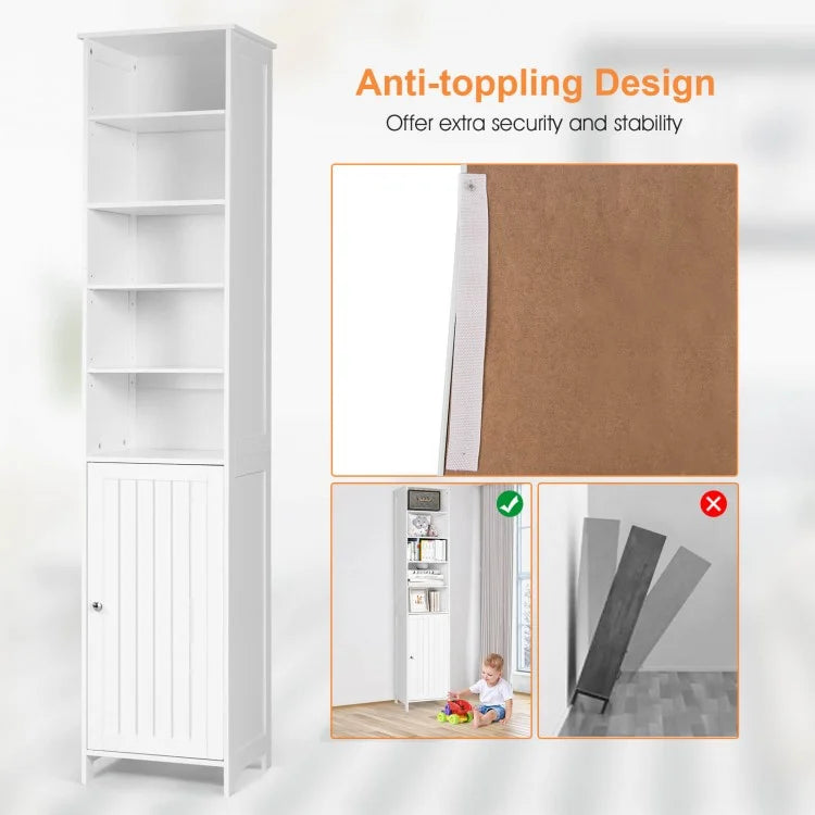 Bathroom Storage Cabinet - White