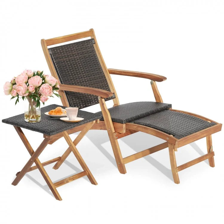 Sunset Relaxation Set - Teak Table