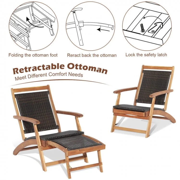 Sunset Relaxation Set - Teak Table