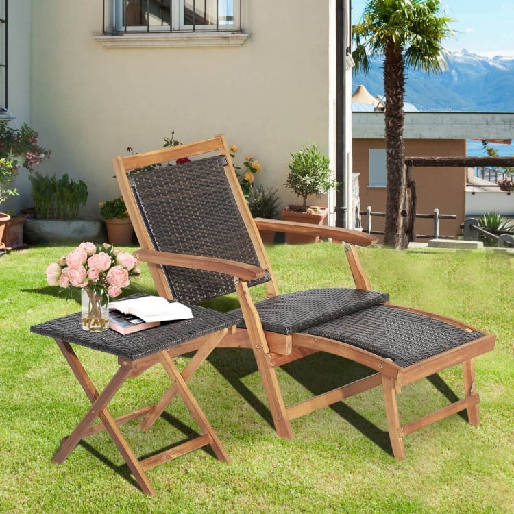 Sunset Relaxation Set - Teak Table