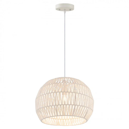 Rattan Hanging Light - Beige