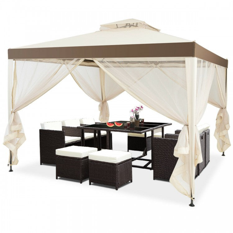 Elegant Shelter 10x10 Gazebo - Beige