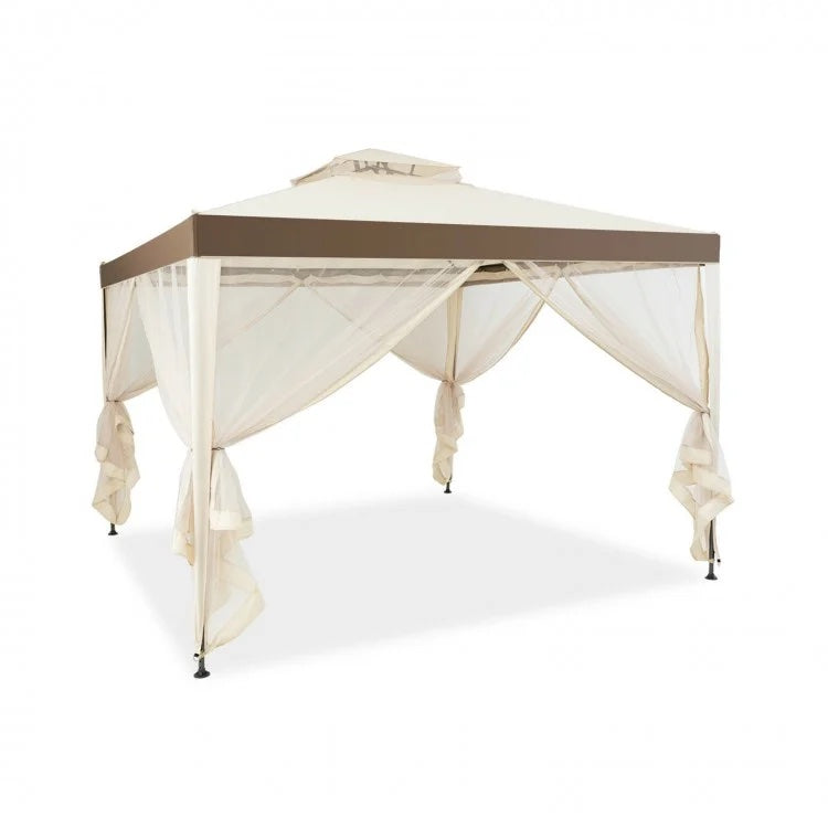 Elegant Shelter 10x10 Gazebo - Beige