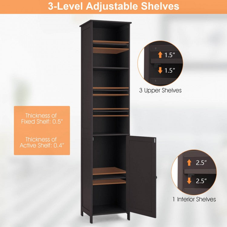 Bathroom Storage Cabinet - Brown