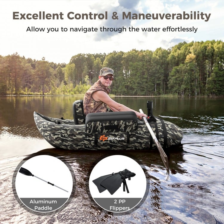 Green Angler's Inflatable Float Tube