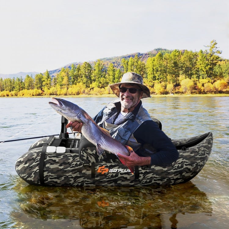 Green Angler's Inflatable Float Tube