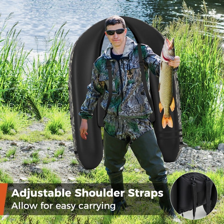 Green Angler's Inflatable Float Tube