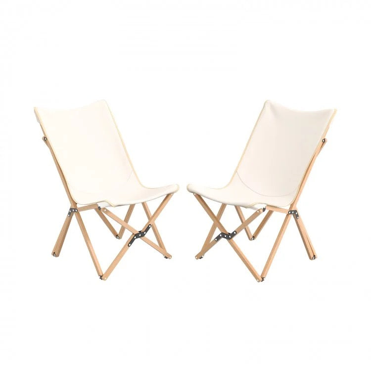 SereneSpace Bamboo Chair Set