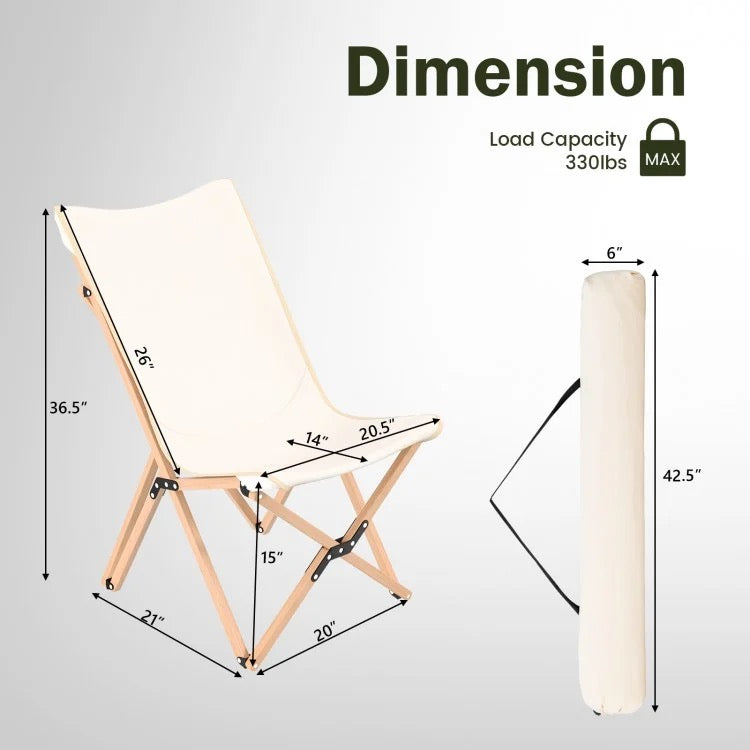 SereneSpace Bamboo Chair Set