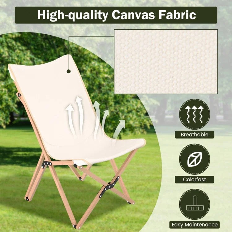 SereneSpace Bamboo Chair Set