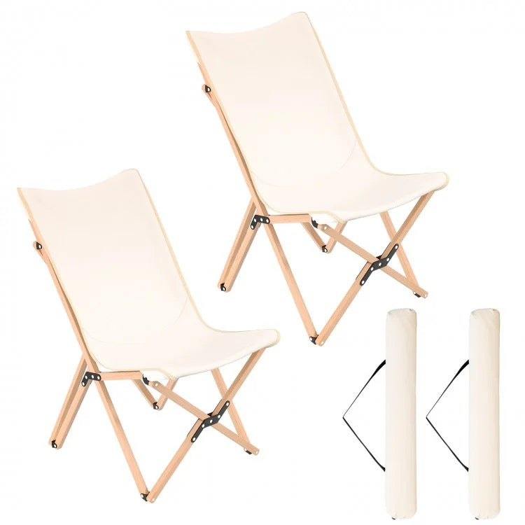 SereneSpace Bamboo Chair Set