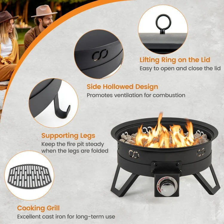 Campfire Gas Grill Pit