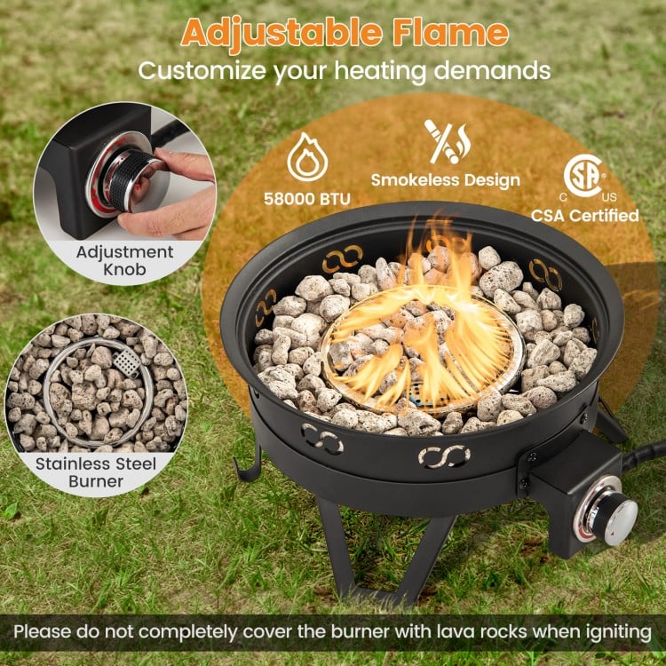 Campfire Gas Grill Pit