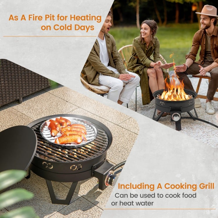 Campfire Gas Grill Pit