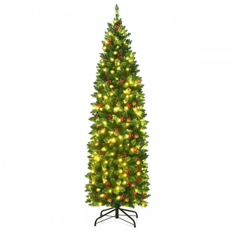 Alpine Glow Slim LED Christmas Tree