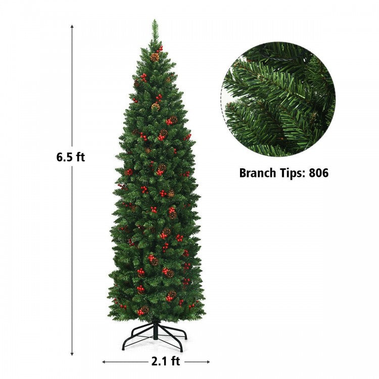 Alpine Glow Slim LED Christmas Tree