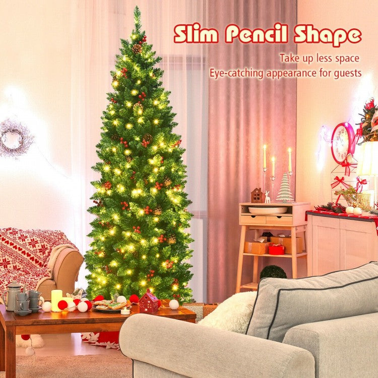 Alpine Glow Slim LED Christmas Tree